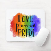 Love Peace Pride Muismat (Met muis)