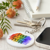 Love Peace Pride Sleutelhanger (Voorkant Rechts)