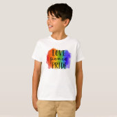 Love Peace Pride T-shirt (Voorkant volledig)