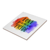 Love Peace Pride Tegeltje (Zijkant)