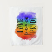Love Peace Pride Wandkleed (Voorkant)