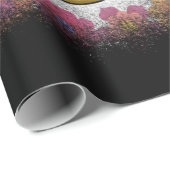 Love Peace Retro 60s & 70s Floral Hippie Peace Cadeaupapier (Rol Hoek)