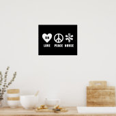 Love Peace RN Poster (Keuken)
