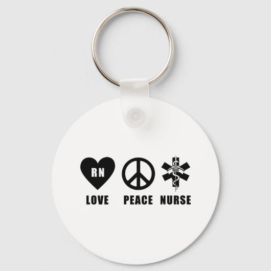 Love Peace RN Sleutelhanger (Voorkant)