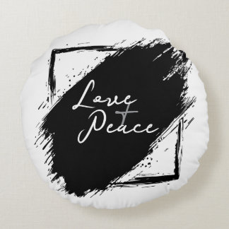 Love & Peace Rond Kussen