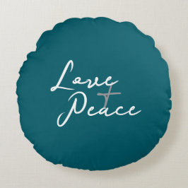 Love & Peace Rond Kussen