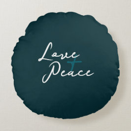 Love & Peace Rond Kussen