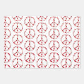 Love Peace Sign-Collectie Inpakpapier Vel (Voorkant 3)
