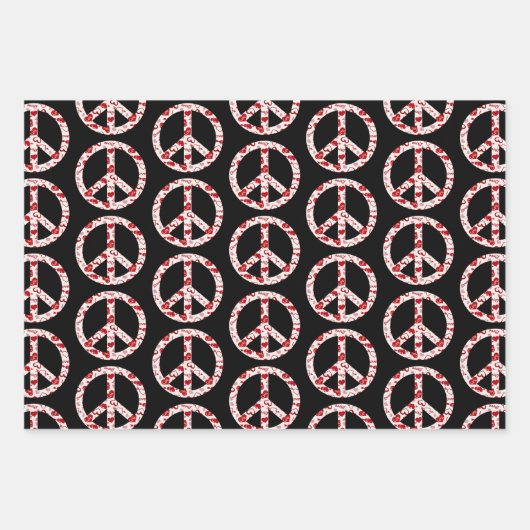 Love Peace Sign-Collectie Inpakpapier Vel (Voorkant 2)
