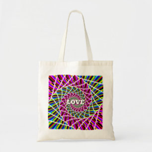 LOVE PEACE ( U kunt de woorden wijzigen ) Tote Bag