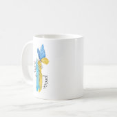 Love, Peace Ukraine Koffiemok (Voorkant links)