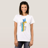 Love, Peace Ukraine, T-shirt (Voorkant volledig)