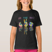 Love Peace Unity Handtekening Shirt