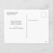 Love Peace Wags Schattige Kerstman Hond Kerst Feestdagenkaart (Achterkant)