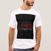 Love & Peace Word Art Sweet Ingredient T-shirt (Voorkant)