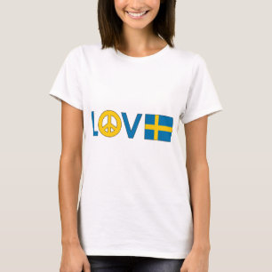 Love Peace Zweden T-shirt