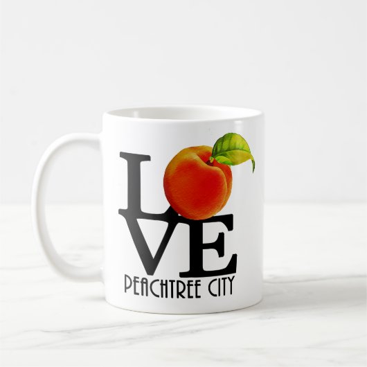 LOVE Peachtree City 11oz Koffiemok (Links)