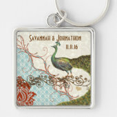  Love Peacock Wedding Sleutelhanger (Voorkant)