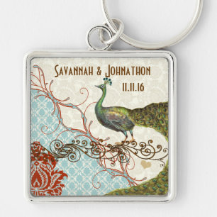  Love Peacock Wedding Sleutelhanger