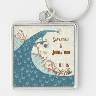  Love Peacock Wedding Sleutelhanger