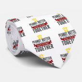 Love Peanut Butter Funny Foodie Design Stropdas (Opgerold)