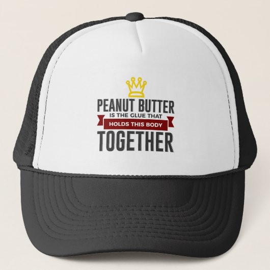 Love Peanut Butter Funny Foodie Design Trucker Pet (Voorkant)