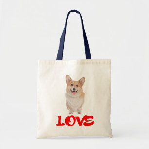Love Pembroke Welsh Corgi Puppy Dog Canvas tas