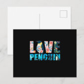 Love Penguin Briefkaart (Voorkant / Achterkant)