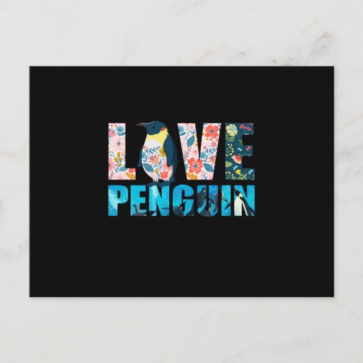 Love Penguin Briefkaart (Voorkant)