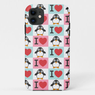 Love Penguin for iPhone 5 iPhone 11 Hoesje