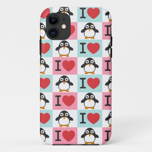 Love Penguin for iPhone 5 Case-Mate iPhone Case (Achterkant)