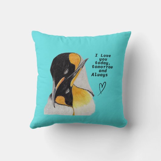 Love Penguin Kussen (Achterkant)