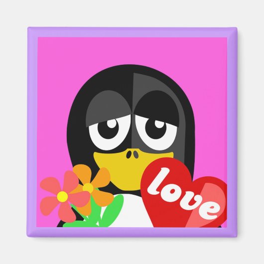 LOVE PENGUIN MAGNEET (Voorkant)