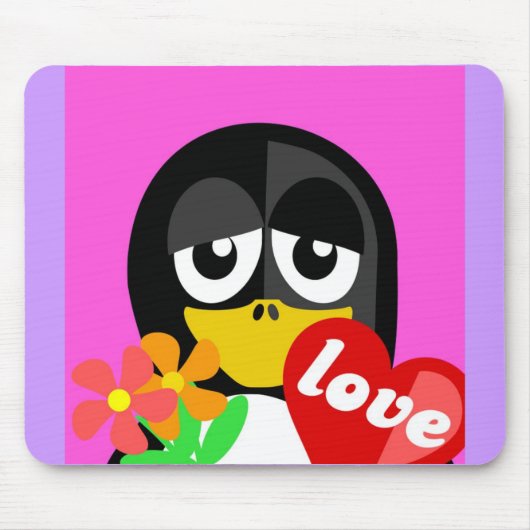 LOVE PENGUIN MUISMAT (Voorkant)