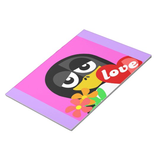 LOVE PENGUIN NOTITIEBLOK (Schuin)