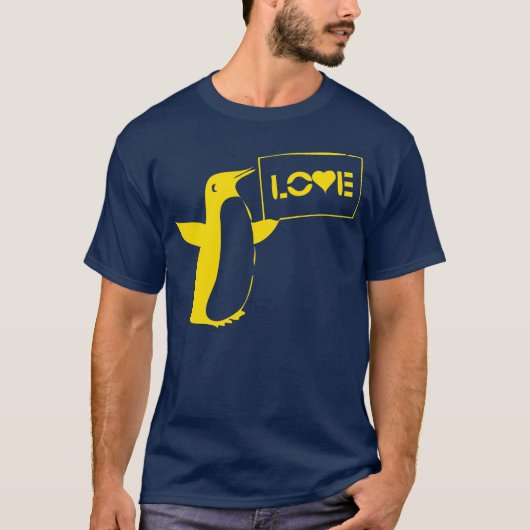 Love Penguin T-shirt (Voorkant)