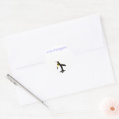 Love Penguins - Penguin Ronde Sticker (Envelop)