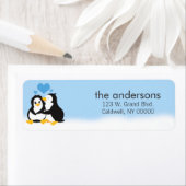 Love Penguins Return Address Labels (Insitu)