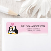 Love Penguins Return Address Labels (Insitu)