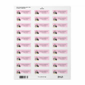 Love Penguins Return Address Labels (Full Sheet)