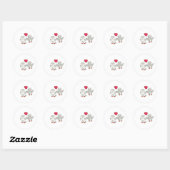 Love Penguins Ronde Sticker (Vel)