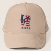 Love People Trucker Hat Pet (Voorkant)