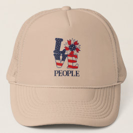 Love People Trucker Hat Trucker Pet