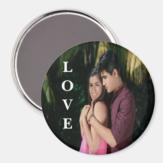 Love Personalized Photo Magnet (Voorkant / Achterkant)