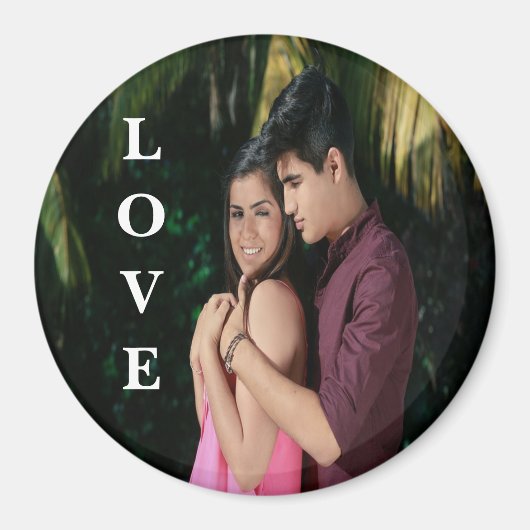 Love Personalized Photo Magnet (Voorkant)