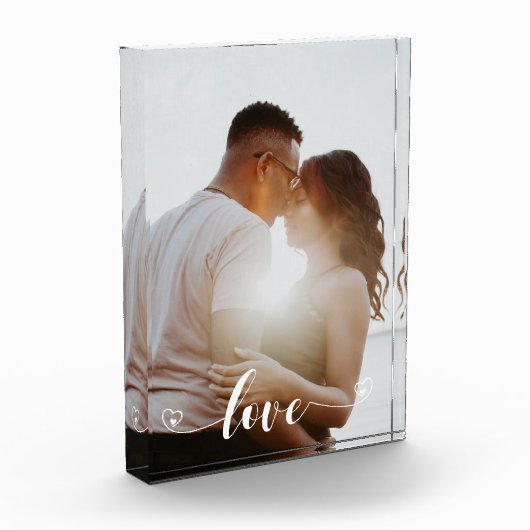 Love Personalized Photo Valentijn Jubileum Fotoblokken (Links)