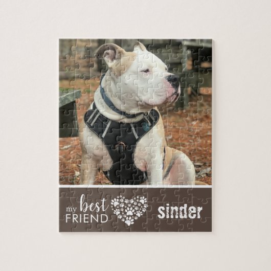Love Pet Dog Photo Personalized Legpuzzel (Verticaal)