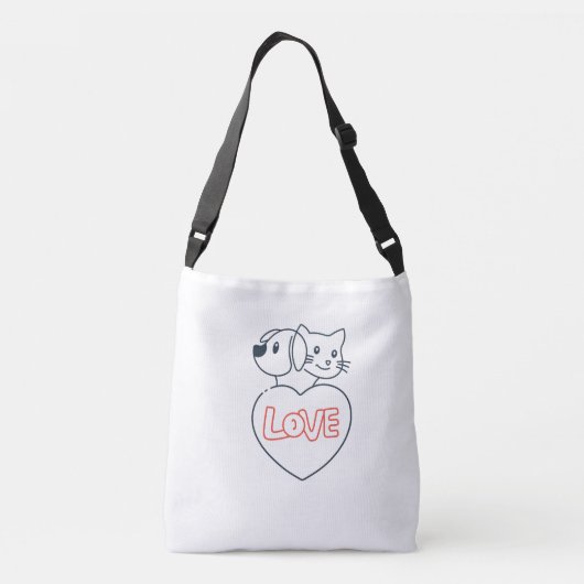 love pets Cross-Body Bag Crossbody Tas (Achterkant)