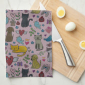 Love Pets Dish Towel Theedoek (Quarter Fold)