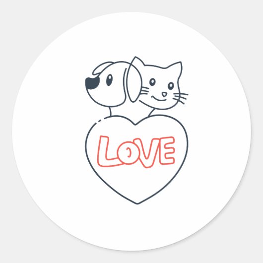 love pets stickers (Voorkant)